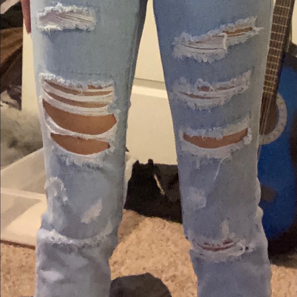 distressed Jeans